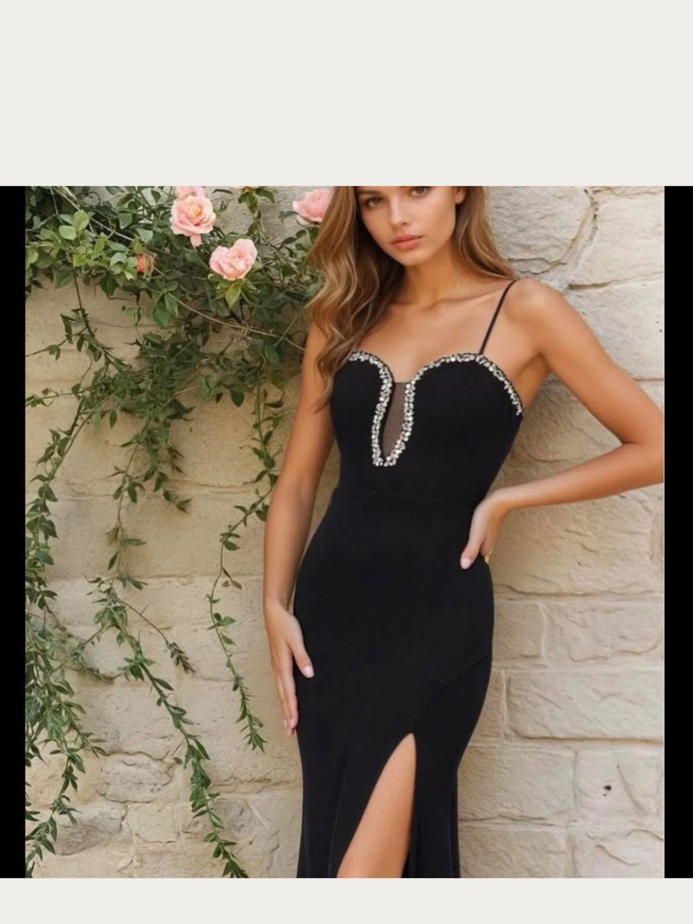 Blondie Nites Long Black Formal Dress: SIZE 11
